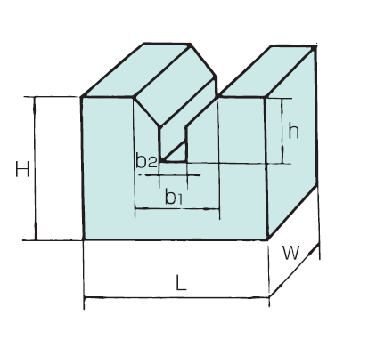 石製Vブロック  OS-102Dの画像