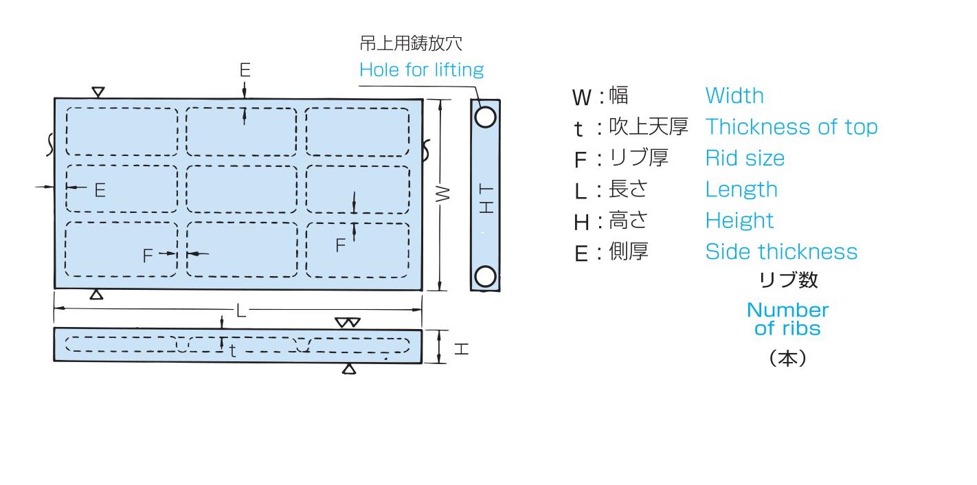 (直送) 大西測定 105-3040B 鋳鉄製 型定盤 OS-105 B級 300×400定盤台 - 4