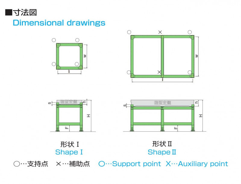 箱型定盤用架台 OS-147Bの画像