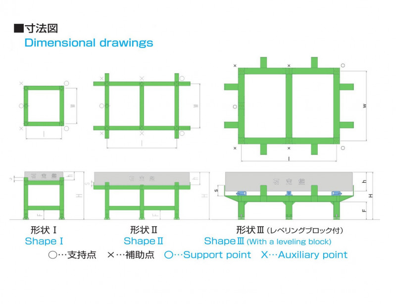 石定盤用架台 OS-147Gの画像