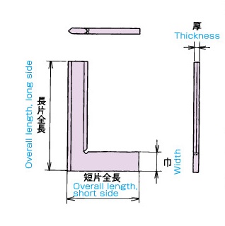 刃形標準スコヤー Ⅲ型の画像